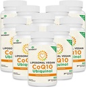 1000 mg CoQ10 Ubichinol lipozomal, 600 Vegan Softgels, supliment Ubichinol CoQ10 de înaltă absorbţie, forma activă antioxidantă de Coenzima Q10 pentru funcţia cardiacă şi producţia de energie