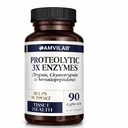 Enzime  Proteolitice 3X - Trypsin, Chymotrypsin & Serrapeptidază - Reduce edemul şi iritarea de leziuni ale ţesuturilor - Susţine bunăstarea şi recuperarea organismului - Supliment alimentar - 90 capsule