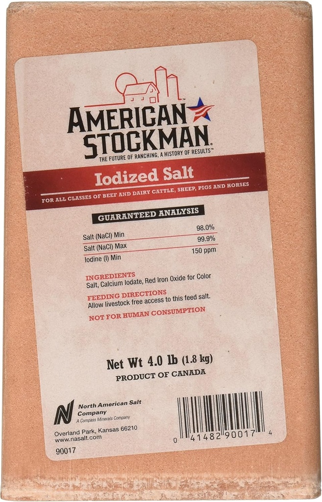 4 lb Caramida de sare iodată Multivitamine pentru animale de companie