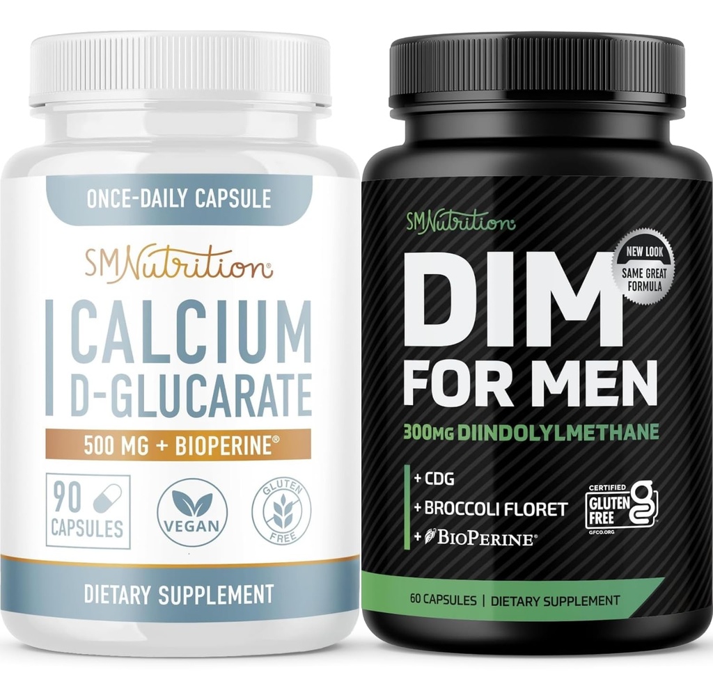 SMNutrition Men's DIM Supliment cu Calciu D-Glucarate 