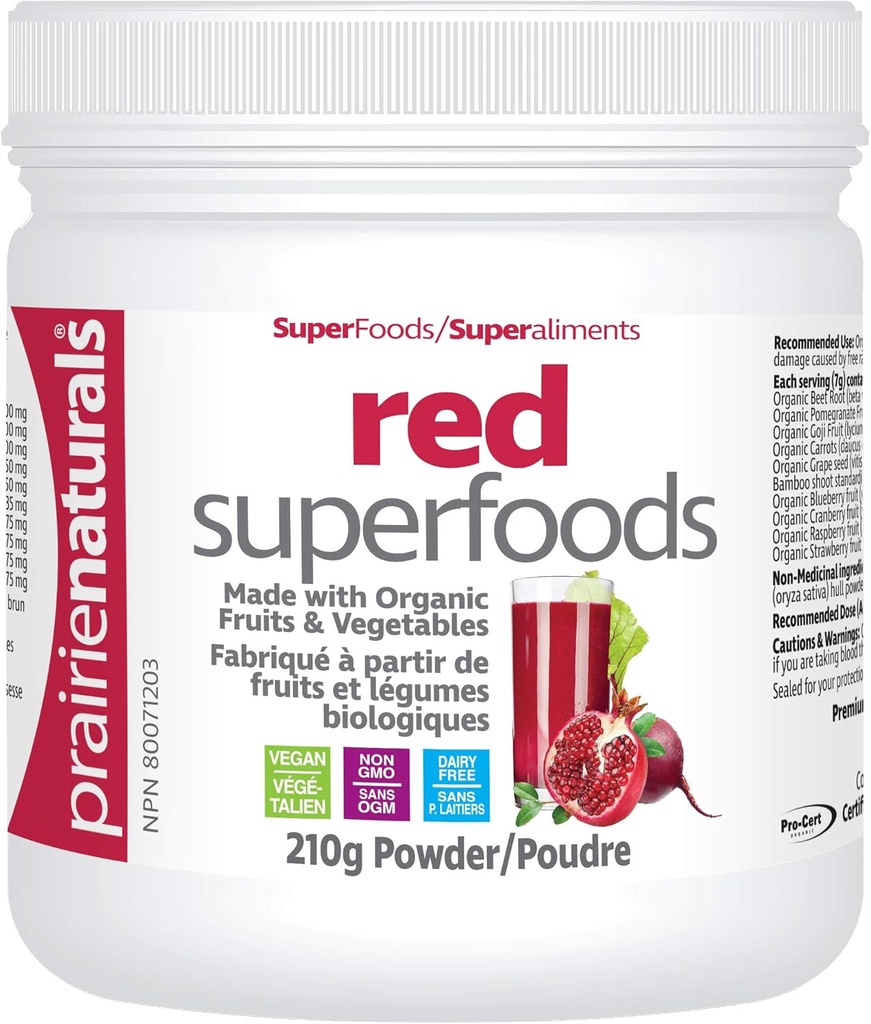 Preirie Naturals Organic Red Superfood, 7.4 Ounce