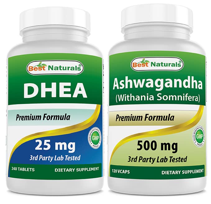 Cele mai bune naturale Dhea 25mg & Ashwagandha extract 500 Mg
