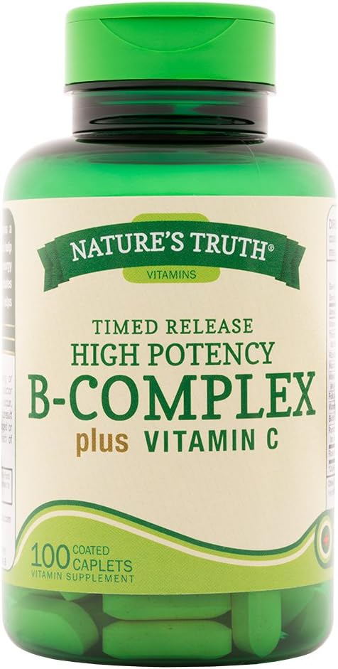 Adevărul naturii B-complex Plus vitamina C timp eliberat, 100 Conte (pachet de 3)