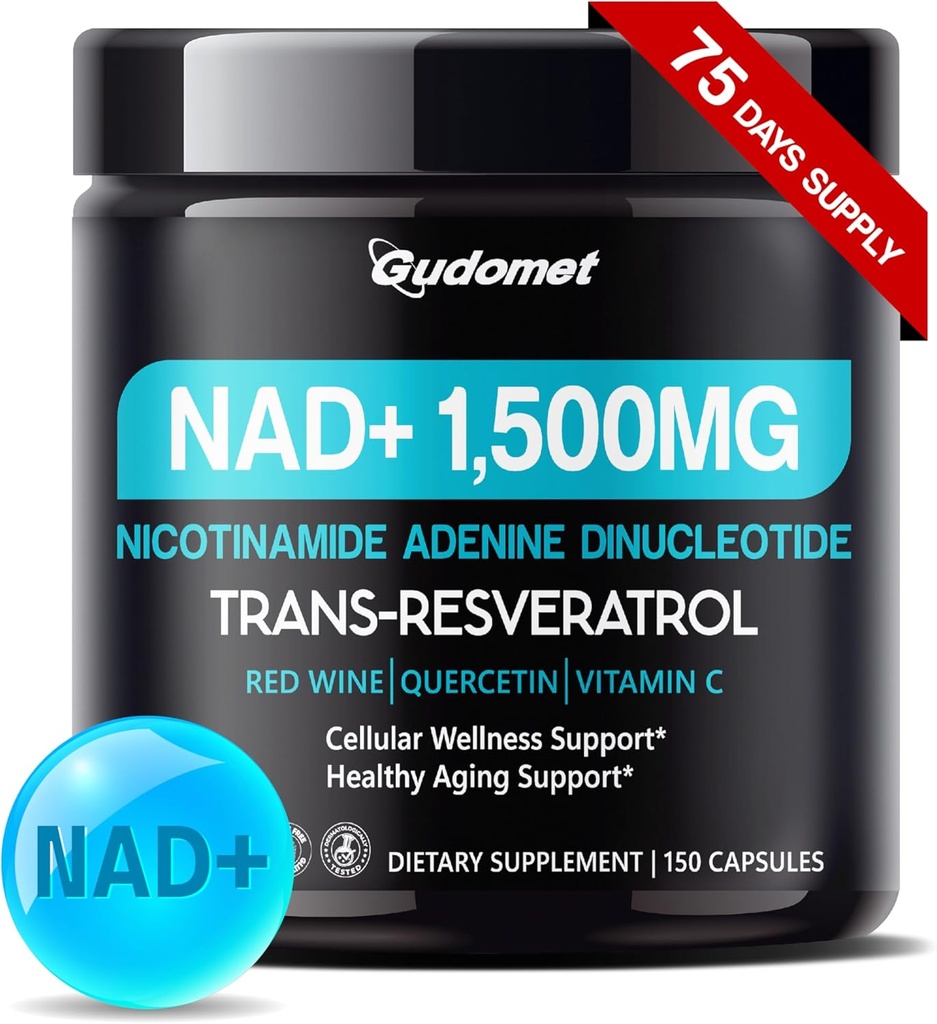 NAD+ cu Trans-Resveratrol, Vin Roşu, Querbetin & Vitamina C 