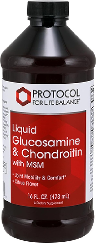 PROTOCOLUL PENTRU BALANȚA VIETICĂ Glucosamină lichidă și condroitină cu MSM - Suport comun - Chondroitin MSM Supliment - Egg Free & Dairy Free - 16 fl oz
