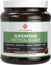 ACTIVATEYou Superfood Proteine Shake - Vegan Plant Proteina pulbere - cu organic 7 Mushroom Blend, Spirulina, și Goldrella Chlorella - promovează Integritatea musculară, Aroma de ciocolată (15 serviri)