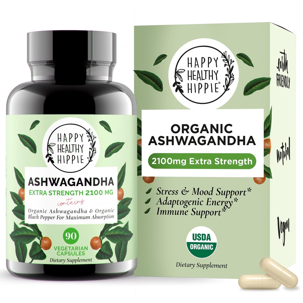 Capsule organice Ashwagandha 2100mg 