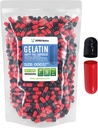 XPRS Nutra Dimensiune 000 Capsule goale - 1000 Conte mare capsule gelatinoase goale - Pastile pentru capsule suplimentare DIY Umplere - Capse de culoare umpluta Gel pastile pentru Do-It-Yourself Suplimente (Red/Negru)