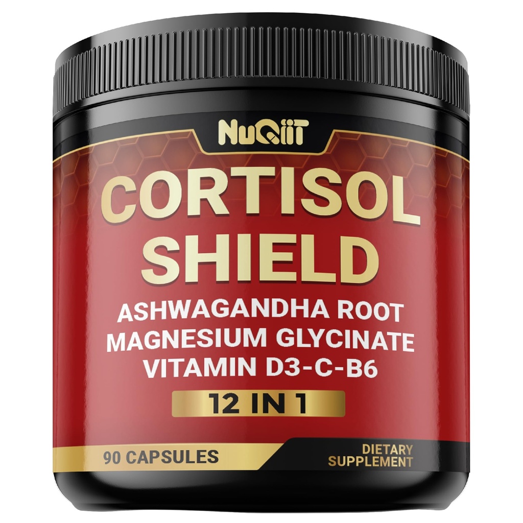 12in1 Scut de cortizol - Ashwagandha şi magneziu & 10 mai - 90 Capsule