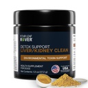 Four Leaf Rover Dog Liver Support - with Organic Milk Thistle & Ciuperci - with renals Support - Detox & Cleanse - Veterinary Formulated