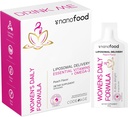 Codeage Femeilor Liposomal Vitamine Daily Pouch Formula, Vegan Omega-3 supliment cu multivitamine lichide, Biotina, Vitaminele A, B, C, D, E, Riboflavina, Berry - Non-GMO - 30 pungi