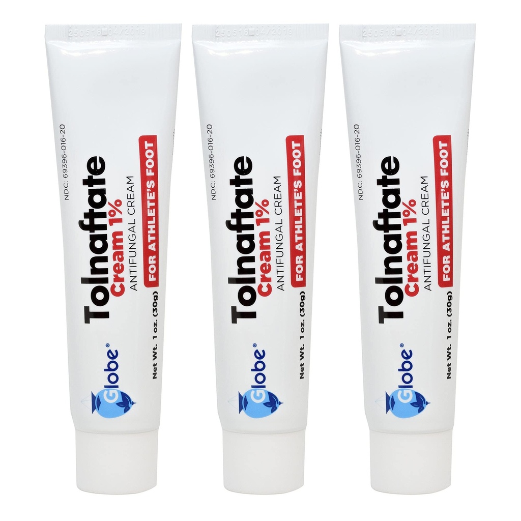 Globe Tolnaftate 1%, 1 Oz Tratament antifungic, dovedit clinic eficace pe cele mai multe atlete de picior şi Ringworm (3 ambalaj)