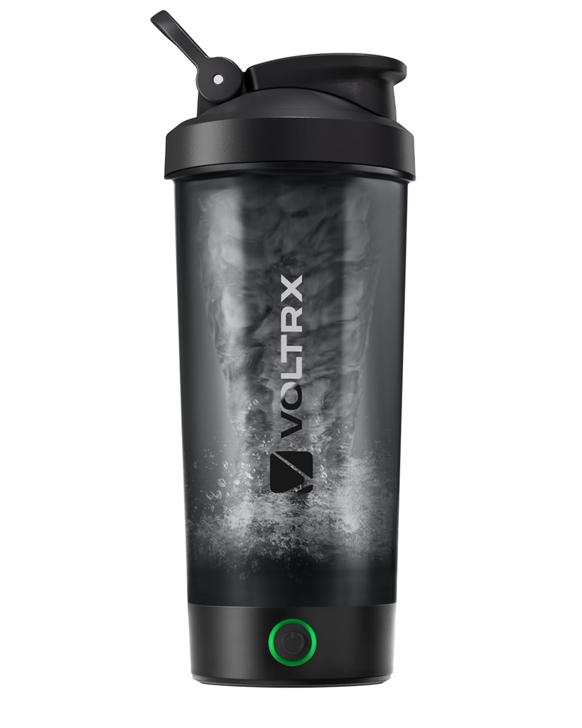 Sticla VOLTRX Shaker Proteine, Fuziune USB C Reîncărcabile Electric proteine Shake Mixer, Cupe Shaker pentru Shakes Proteine și Mese de înlocuire Shakes, BPA gratuit, 24 oz