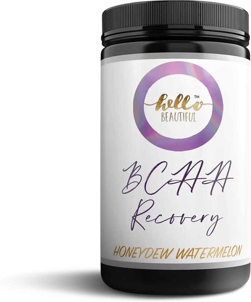 Bună ziua Frumos BCAA praf de recuperare - vitamina B-66 L-glutamină Pre & Post Antrenament Recuperare musculare și musculare Builder băutură Supliment pentru femei (Honeydew pepene verde)