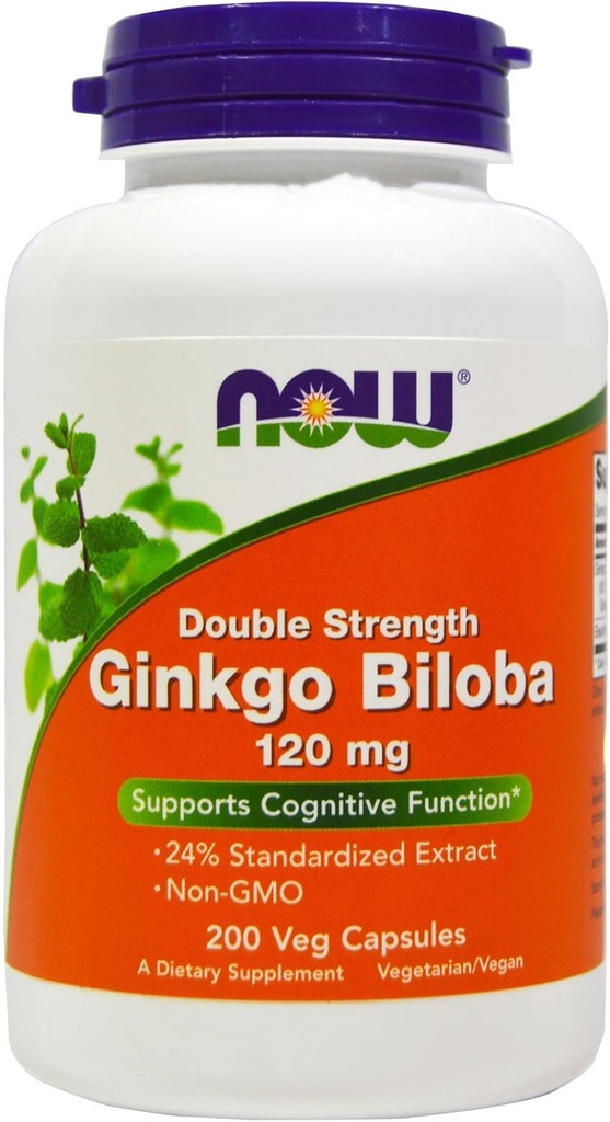 Ginkgo Biloba 120mg 200 VegiCaps (Pachet de 2)
