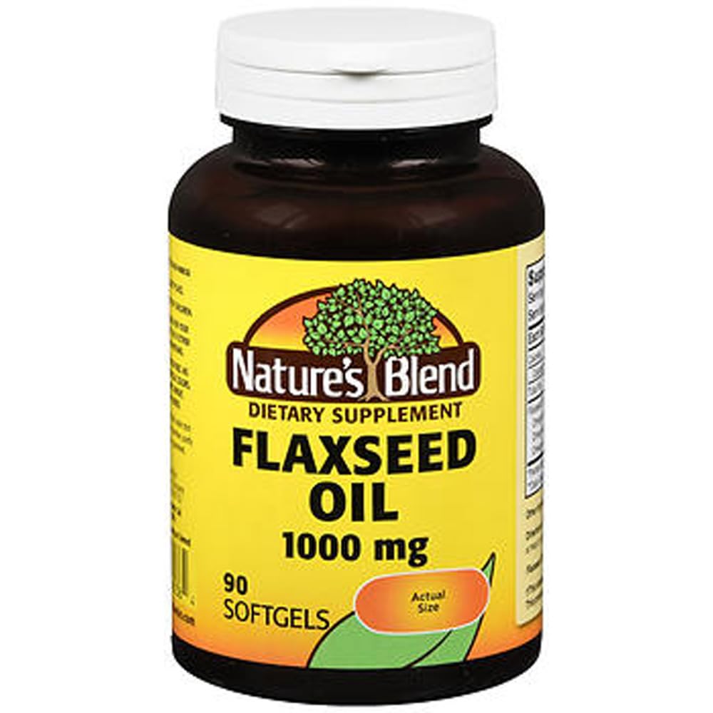 Ulei din semințe de in Blend 1000mg Gelcaps 90 Ct