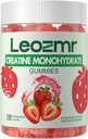 Creatin Monohidrat Gummies 5000mg pentru bărbaţi şi femei, Masticuri Creatină Monohidrat Supliment (120 Conte) - Căpşuni 120 Gumies