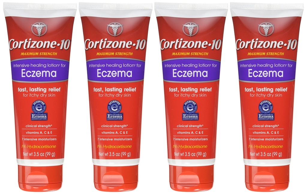 Cortizona 10 Intensive Healing Eczema Lotiune 3.5 Oz (4 Pachet)