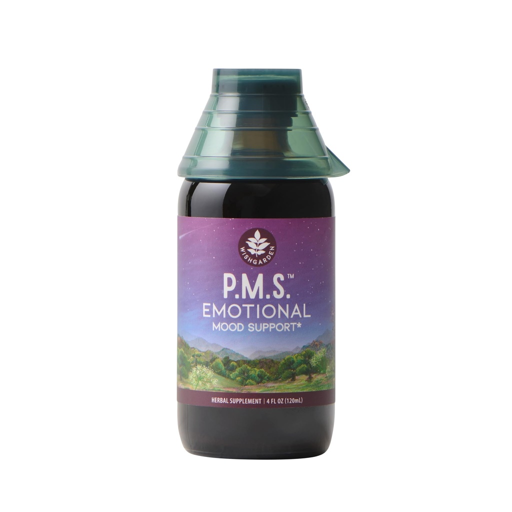 WishGarden Herbs PMS Emotional for Women - Herbal PMS Supplement Supplement pentru femei cu Vitex Berry & Blue Vervain, PMS Mood Swing Relief & PMDD Relief, Suport emotional in timpul PMS, 4oz