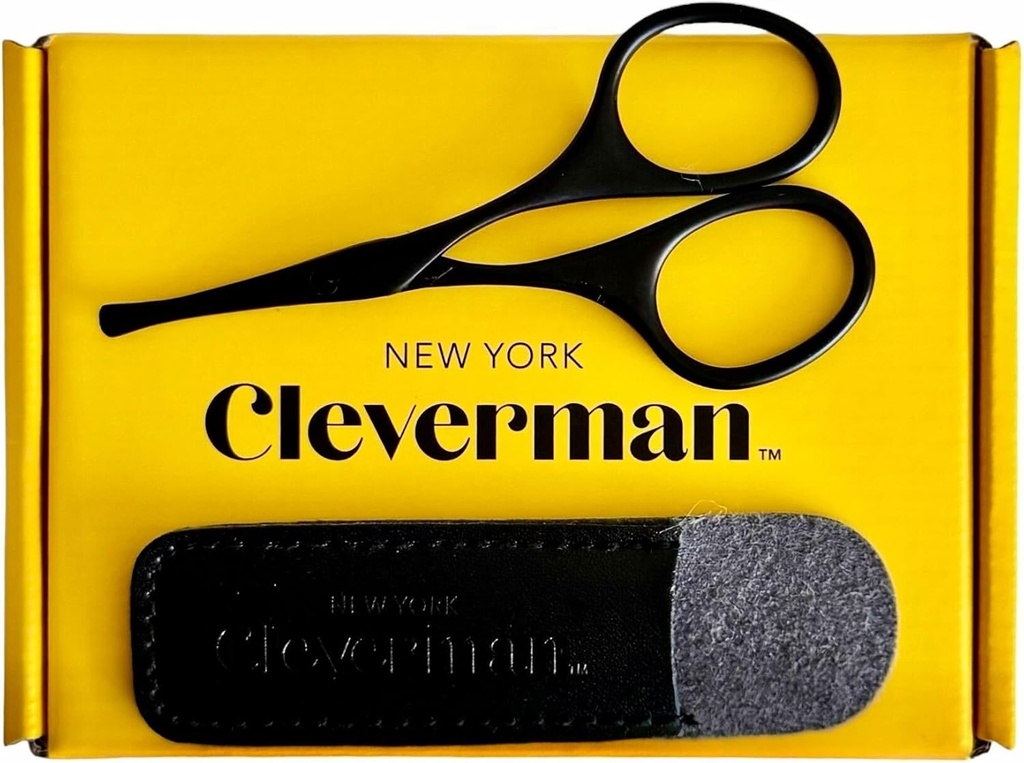 Cleverman Premium foarfece de păr facial  Unelte de înrobit din oțel inoxidabil pentru bărbați