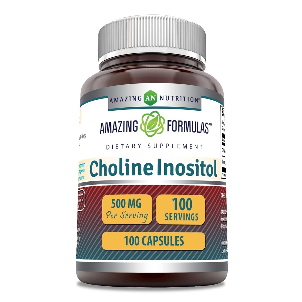Amazing Formulas Choline & Inositol 500 Mg Supliment 