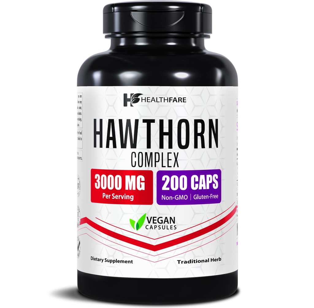 Healthfare Hawthorn Berry Supliment Extract 3000mg 