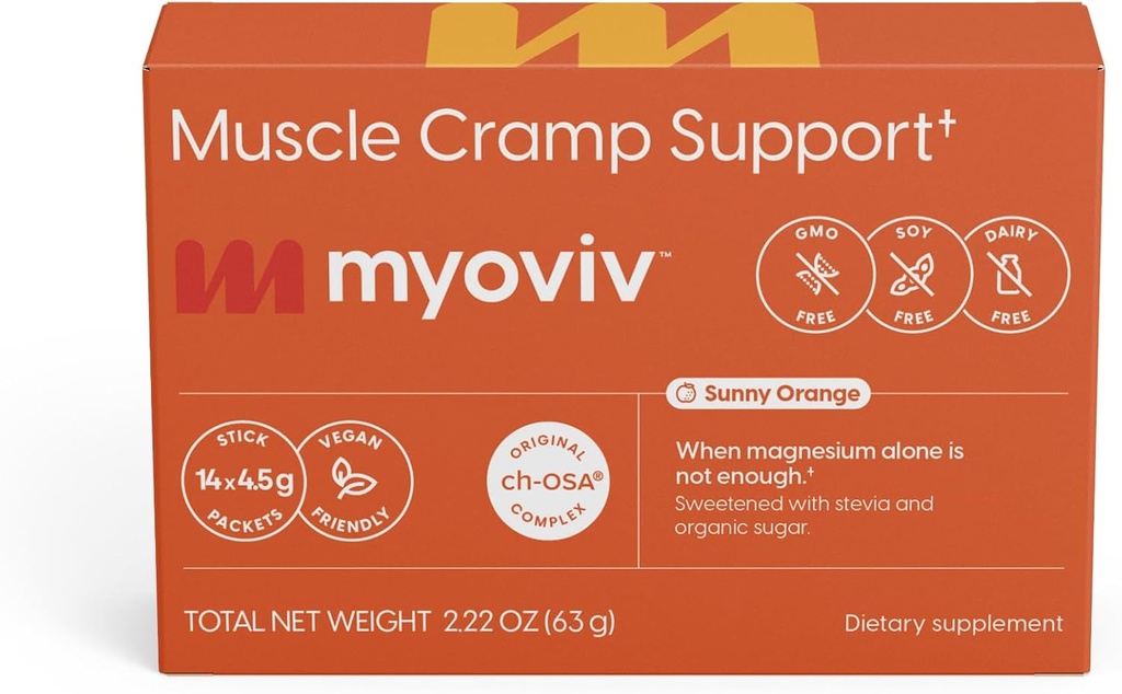 Relief puternic muschi Crampa - 14 Pachete (Dimensiune proces), Sunny Orange Aroma - suport Crama musculara - Sarcina si Alăptarea sigur