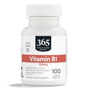 365 de Whole Foods Market, Vitamina B1 100mg, Vegan, 100 comprimate