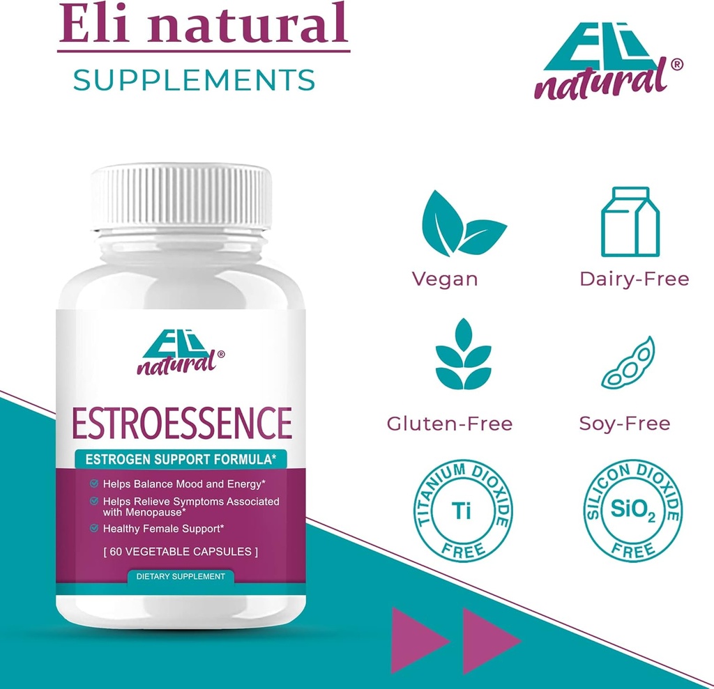 Capsulele ESTROESENCE pentru femei - menopauza menopauzei menopauzei si suportului energetic - Restaureaza nivele de estrogen sanatos 