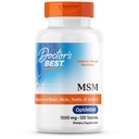 Doctori Cel mai bun MSM, Sprijină păr, piele, unghii, & articulații, Non-GMO, Gluten gratuit, Vegan 120 comprimate