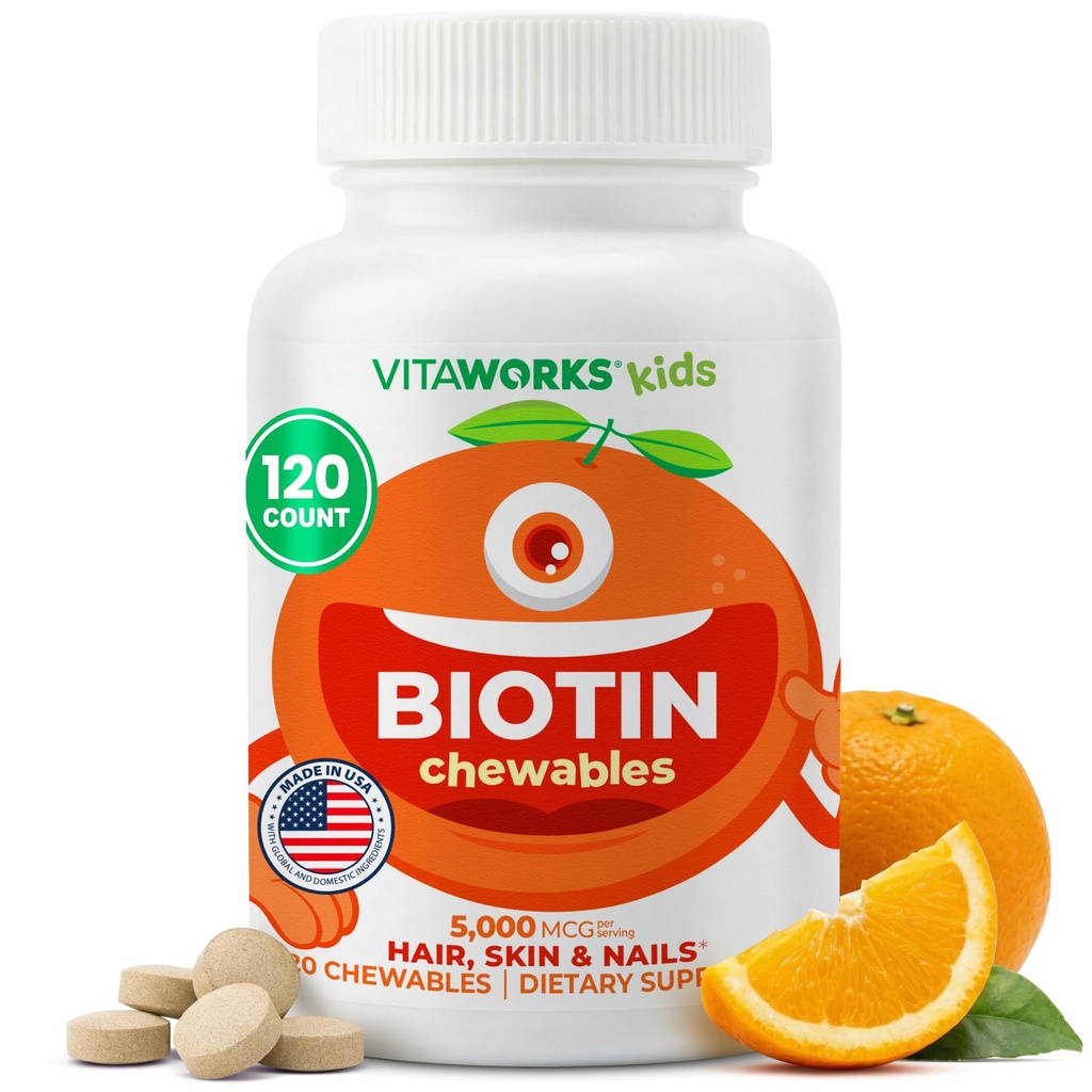 Copii Biotin 5000mcg Tablete masticabile 