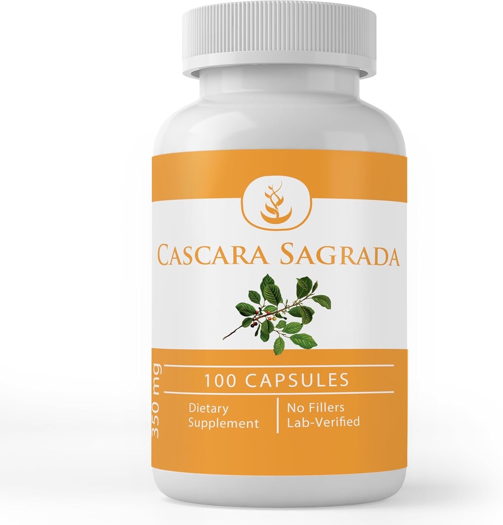 Ingrediente pure extract Cascara Sagrada (100 capsule) întotdeauna pură, fără umpluturi