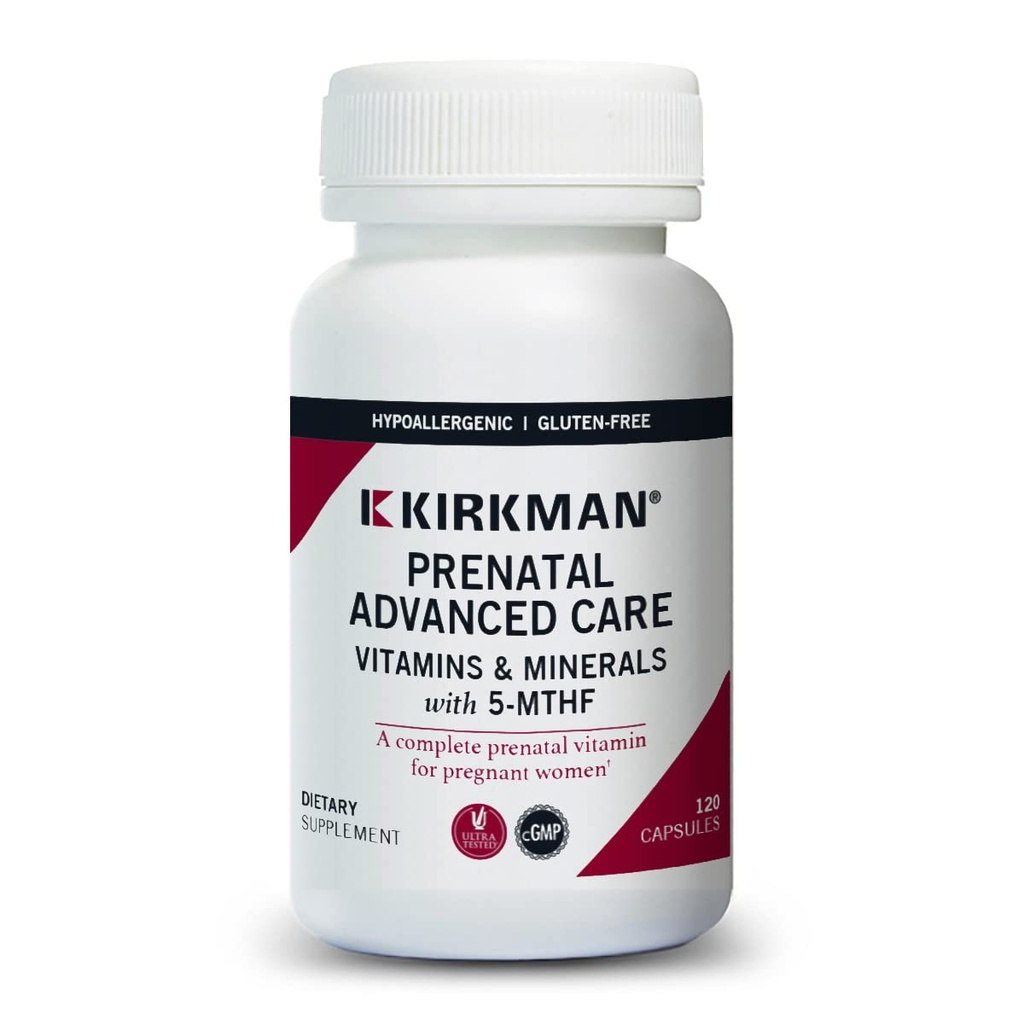 Prenatal Advanced Care, 120 capsule, Kirkman Labs
