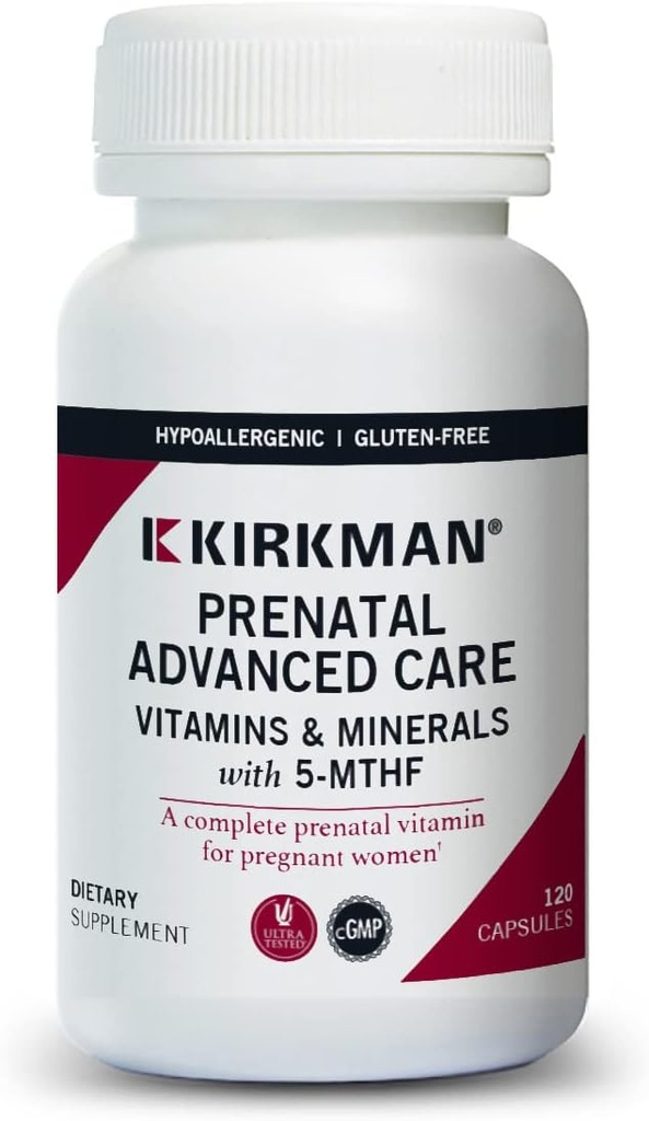 Prenatal Advanced Care, 120 capsule, Kirkman Labs