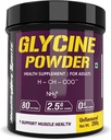 Sports Glicină pulbere - Aminoacid Supliment - Sprijin pentru sănătatea musculară - 200 gram - 80 Serviri