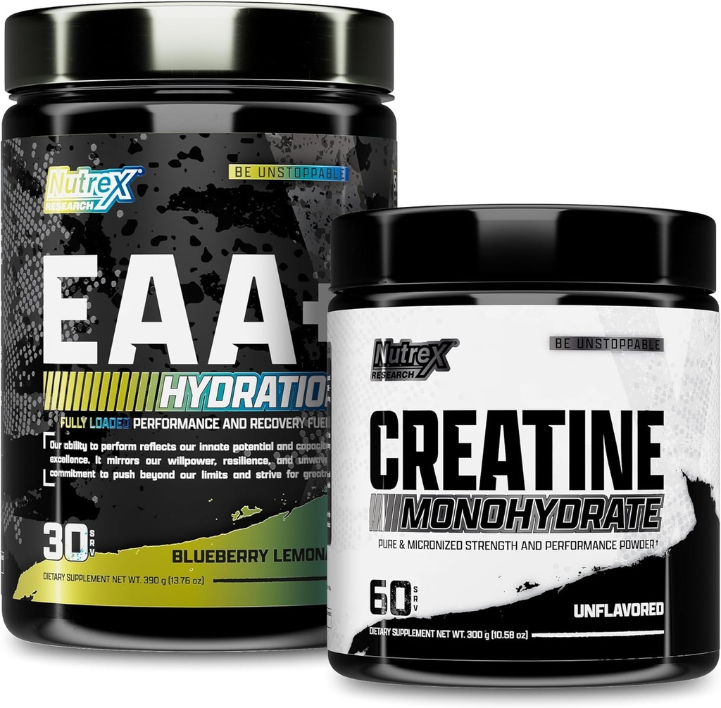 Nutrex Research EAA Hidratare Lemonade cu afine Aminos & Creatine Monohidrat pulbere
