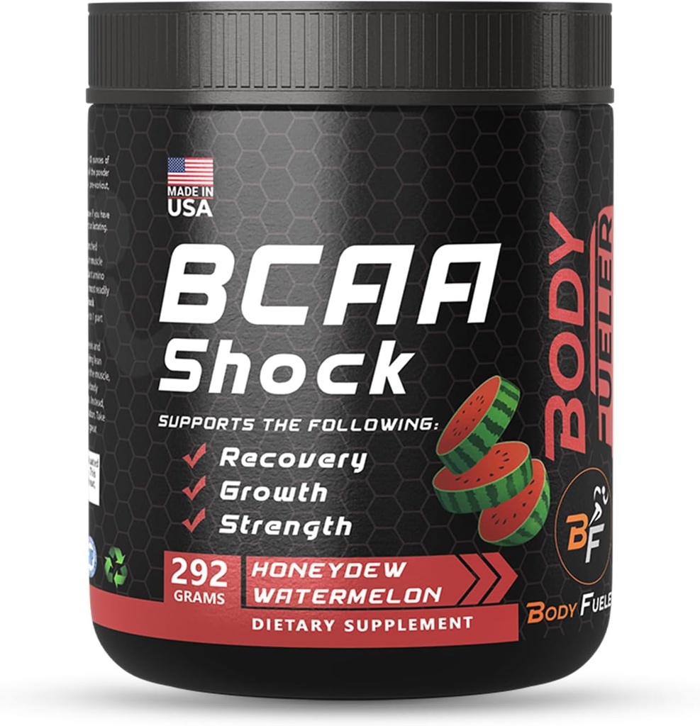 Aminoacidul praf de energie cu BCAA, cel mai bun intra & Post de recuperare băutură antrenament, musculare de recuperare si rezistenta pulbere cu BCAA susține creșterea musculară, Honeydew Flavor, 292g - Made in USA