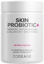 Codaj Probiotice cutanate + Prebiotice - Supliment de rutină pentru îngrijirea pielii - 50 Miliarde CFU - Herburi botanice ayurvedice - Probiotice faciale - Perioada de valabilitate Curățător stabil, Non-GMO, Vegan - 60 capsule