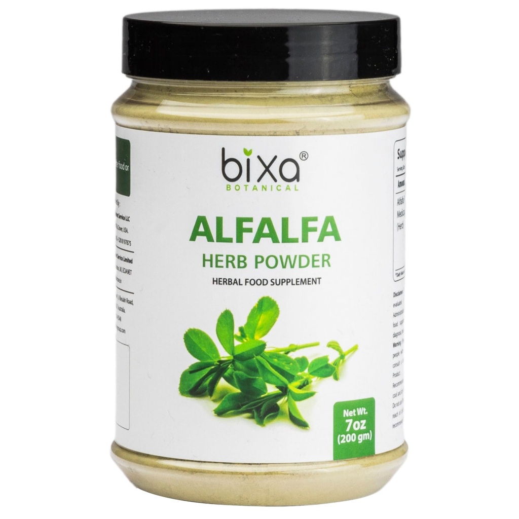 Bixa BOTANCEL Alfalfa Powder Pure (Medicago Sativa) Superfood 