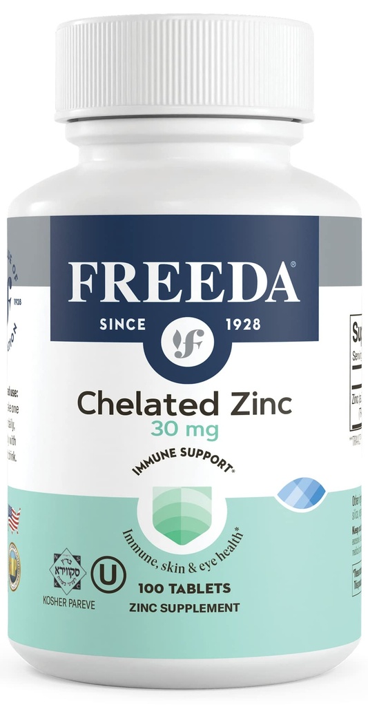 Freeda Chelated Zinc 30mg 
