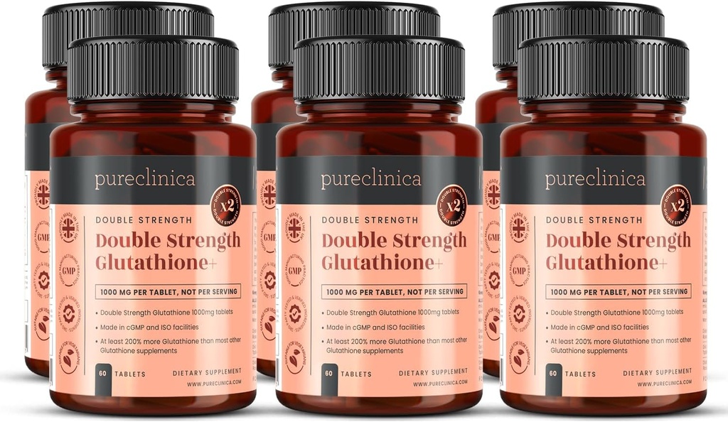 Glutationa 1000mg x 360 comprimate (6 flacoane de 60) - m/500mg Glutationa, 300mg ALA şi 200mg VIT C per comprimat