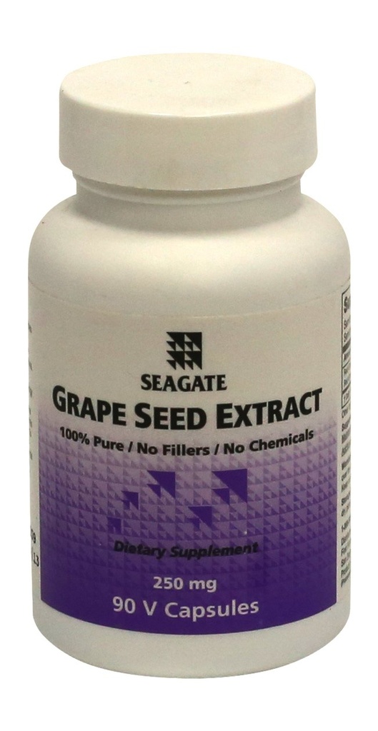 Produse Seagate Extrasul de semințe de struguri Suplimente 250mg, 90 Capsule de legume