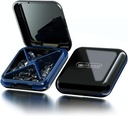 Cutie cu pastile mici, Pilula de călătorie caz - Acedada Portable Daily Pill Container, Pilula Holder pentru Purse, Upproof Compact Medicine Organizator, Vitamina Case, Negru