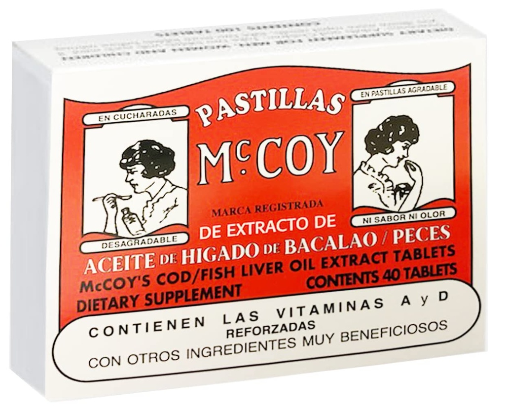 Mccoy Cod/Fish tablete ulei de ficat extract 40