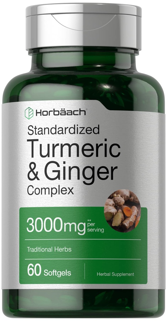 Horbäach Turmeric şi Ginger Supliment 3000 mg 