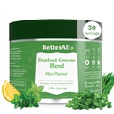 Mai bine Alt Greens Powder, Detox & Debloat cu 15 Super Greens Blend de Spirulina, Moringa Powder, Wheatgrass, Pre & Probiotice, Packed with Anti-oxidanti, Mint Flavor, No Maltodextrina, 30 Servings