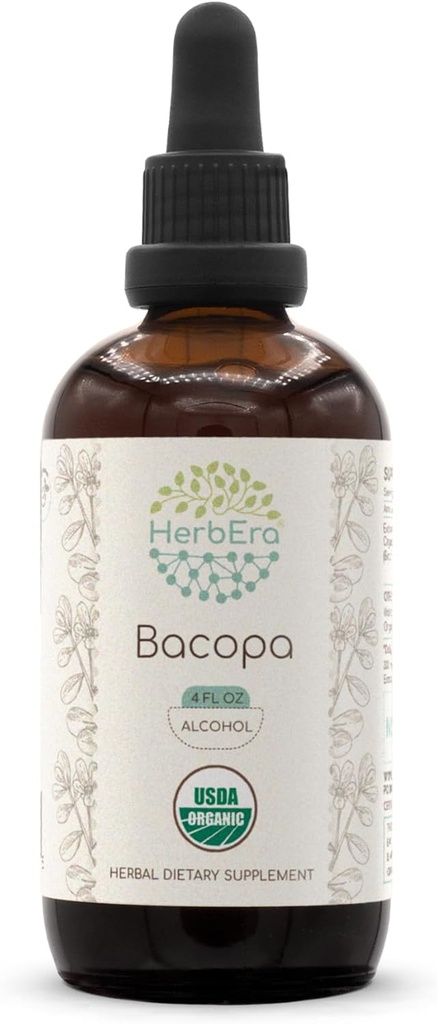 HerbEra Bacopa A120 USDA Organic Tincture 