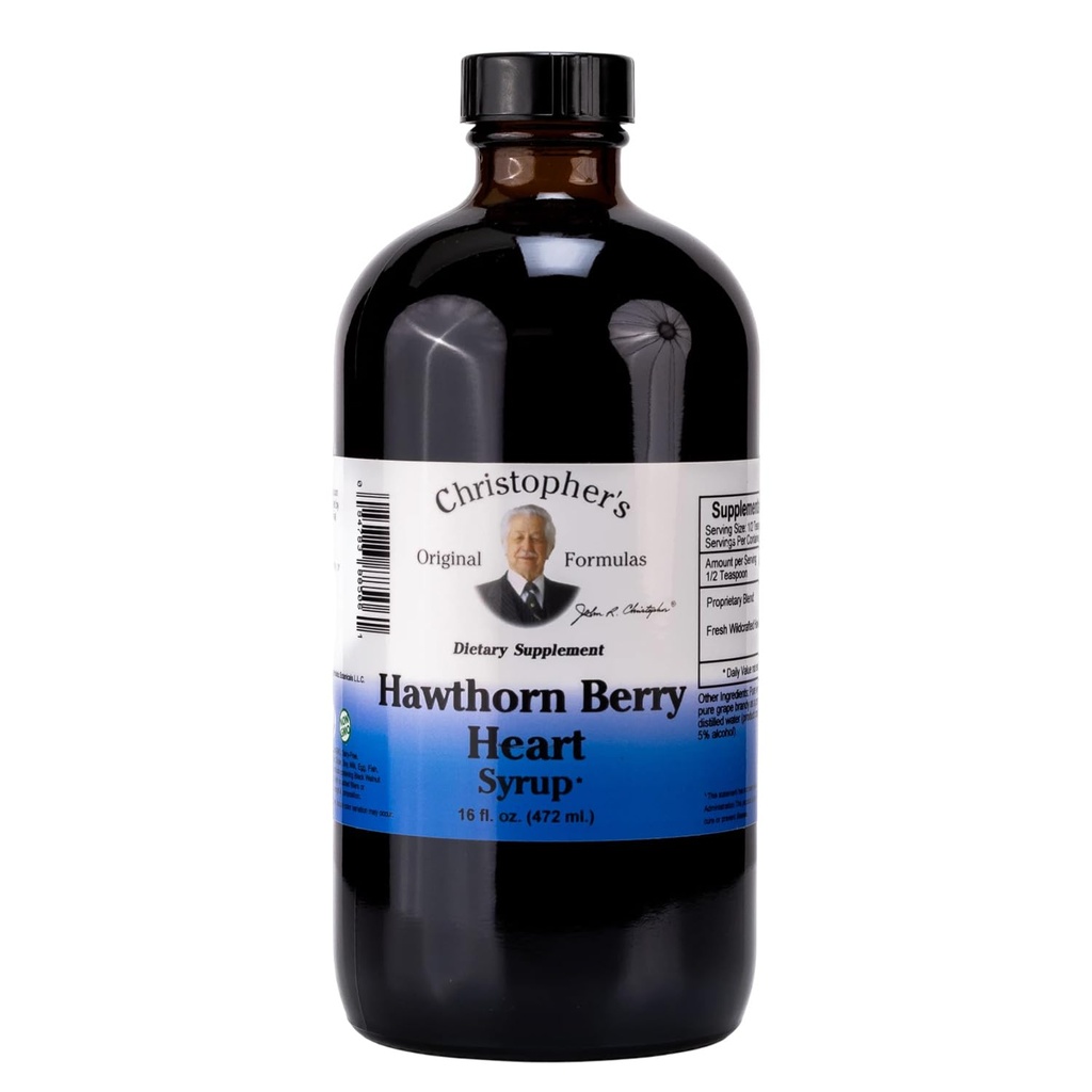 Christopher's Original Formulas Hawthorn Berry Heart Syrup - 16 fl oz 
