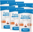 L-Lysine Soft Chews for Cats (60 Soft Chews)  Usurinta Sforaitului, Nose Runny, si Watery Eyes. Aroma de somon - (6 ambalaj)