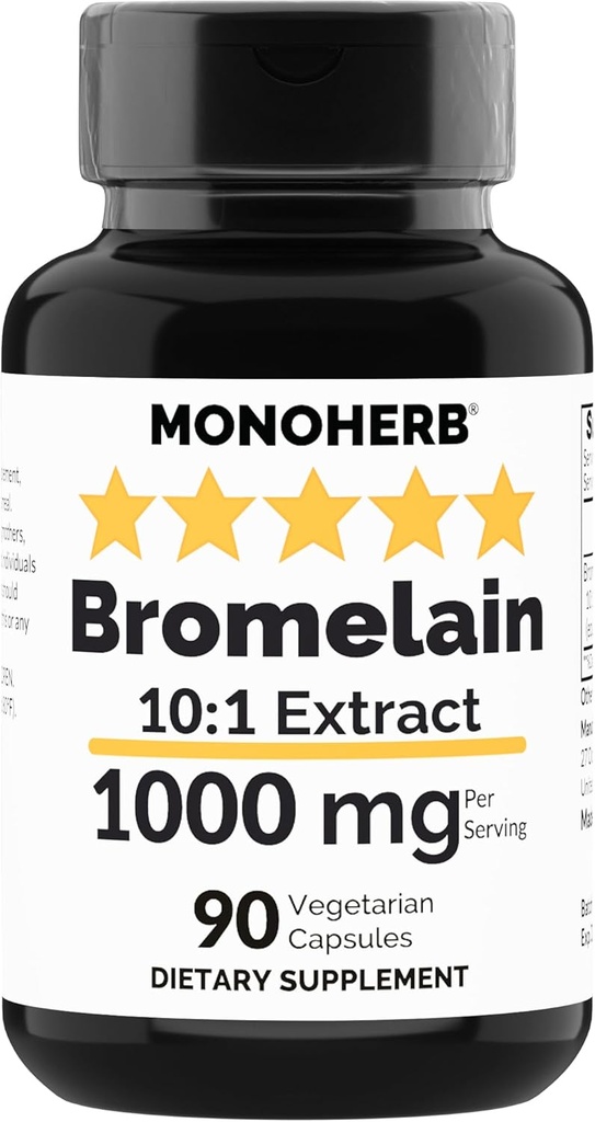 Extract de Bromelain MONOHERB 1000 mg - 90 capsule vegetariene